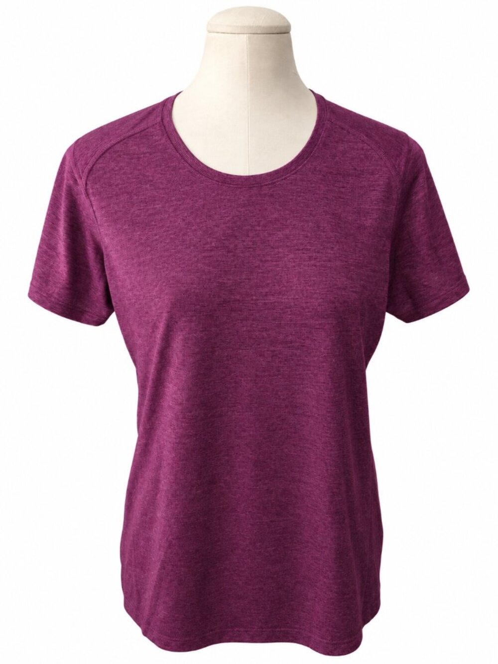 REI Co-op Women's Large Purple Heather Scoop Neck Athletic Hiking T-Shirt